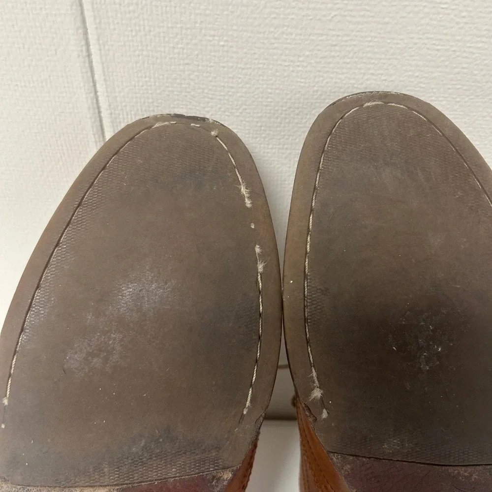 Cole Haan Wingtip‎ Oxford Mens 9.5 M Tan Leather Brogue Dress Shoes C12210